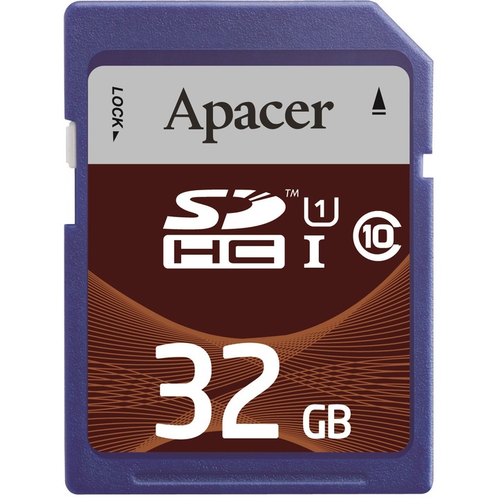 Карта памет Apacer, SDHC UHS-I, 32GB, клас 10