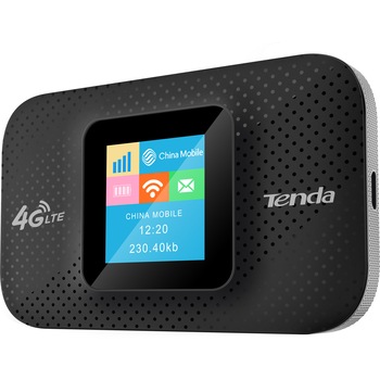 Router wireless Tenda 4G185, 4G/3G, Portabil, 150 Mbps, Display OLED, Baterie 2100mAh Router wireless Tenda 4G185, 4G/3G, Portabil, 150 Mbps, Display OLED, Baterie 2100mAh