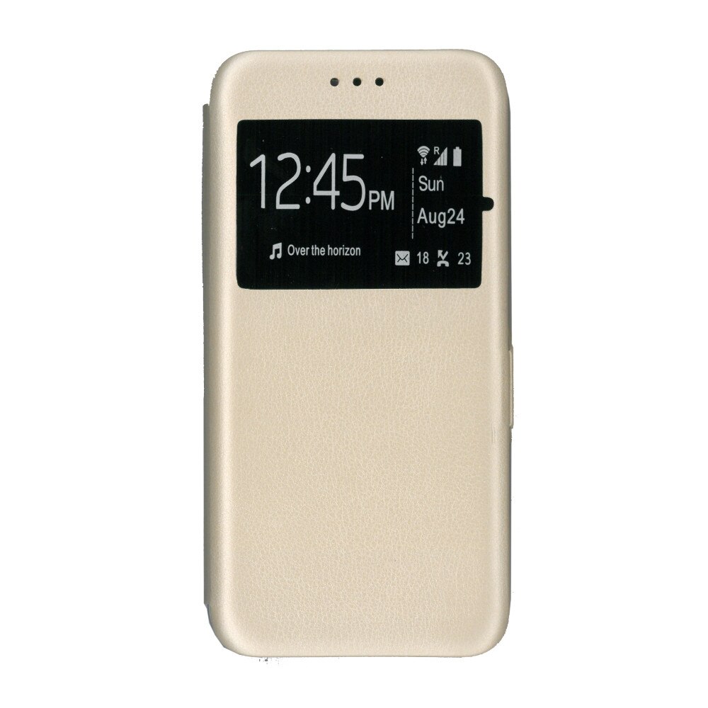 Husa de protectie tip carte, 360 Window, EuroCELL , pentru Huawei Y7 Prime 2018, Auriu