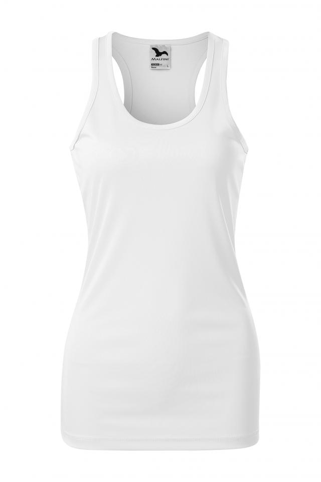 Top pentru dama Racer, Alb
