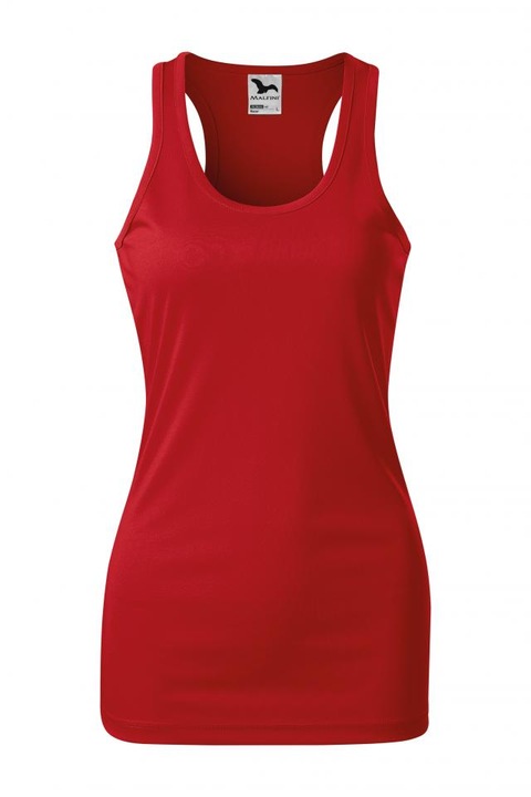 Top pentru dama Racer, Rosu