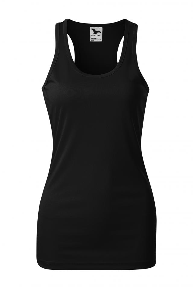 Top pentru dama Racer, Negru