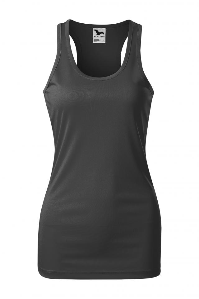 Top pentru dama Racer, Gri metalic