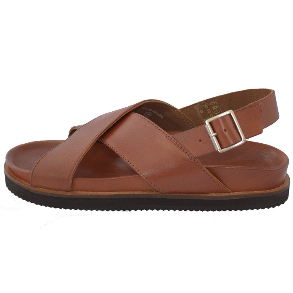 Sandale barbati, din piele naturala, marca KicKers, 694360-60-04-134, camel, Camel, 45