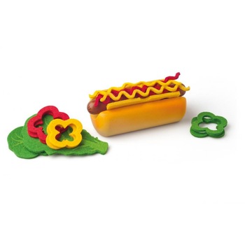 Joc de preparat Hotdog Woodyland din lemn Joc de preparat Hotdog Woodyland din lemn