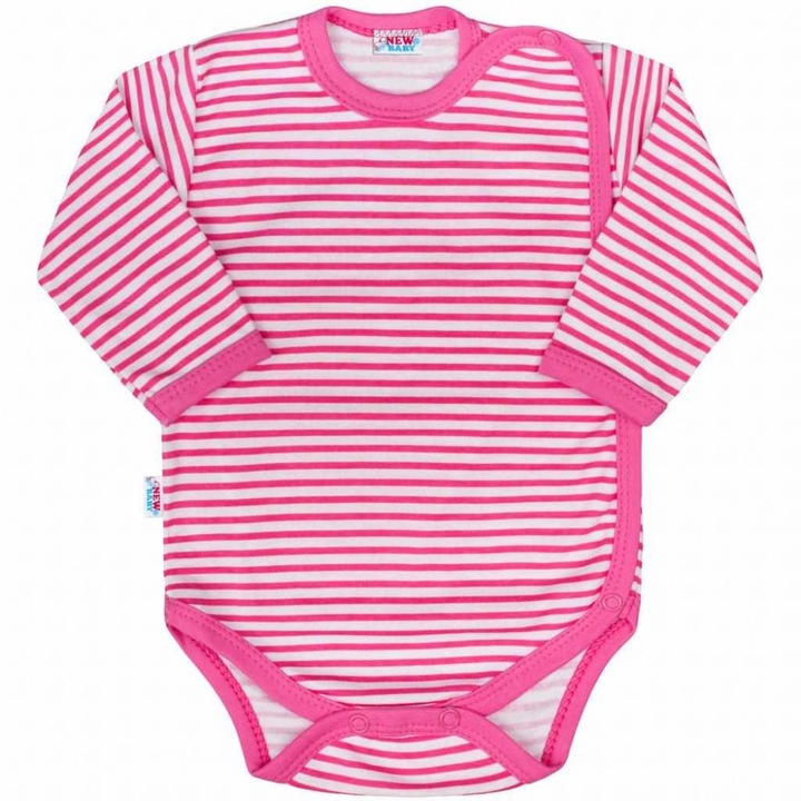 Body pentru copii, New Baby, CA35005, Marime 98, Roz/Alb