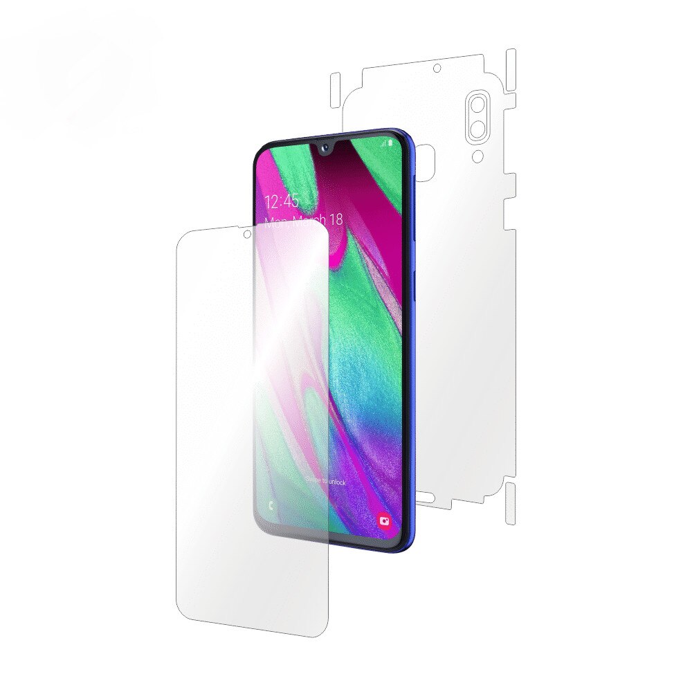 Folie Smart Protection Samsung Galaxy A40 2019 fullbody,protectie completa ecran si spate+Smart Spray®,Smart Squeegee® si microfibra incluse