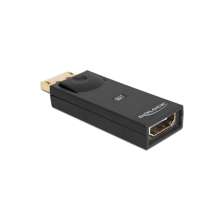 Adaptor Displayport 1.1 tata la HDMI mama negru, Delock - 65258
