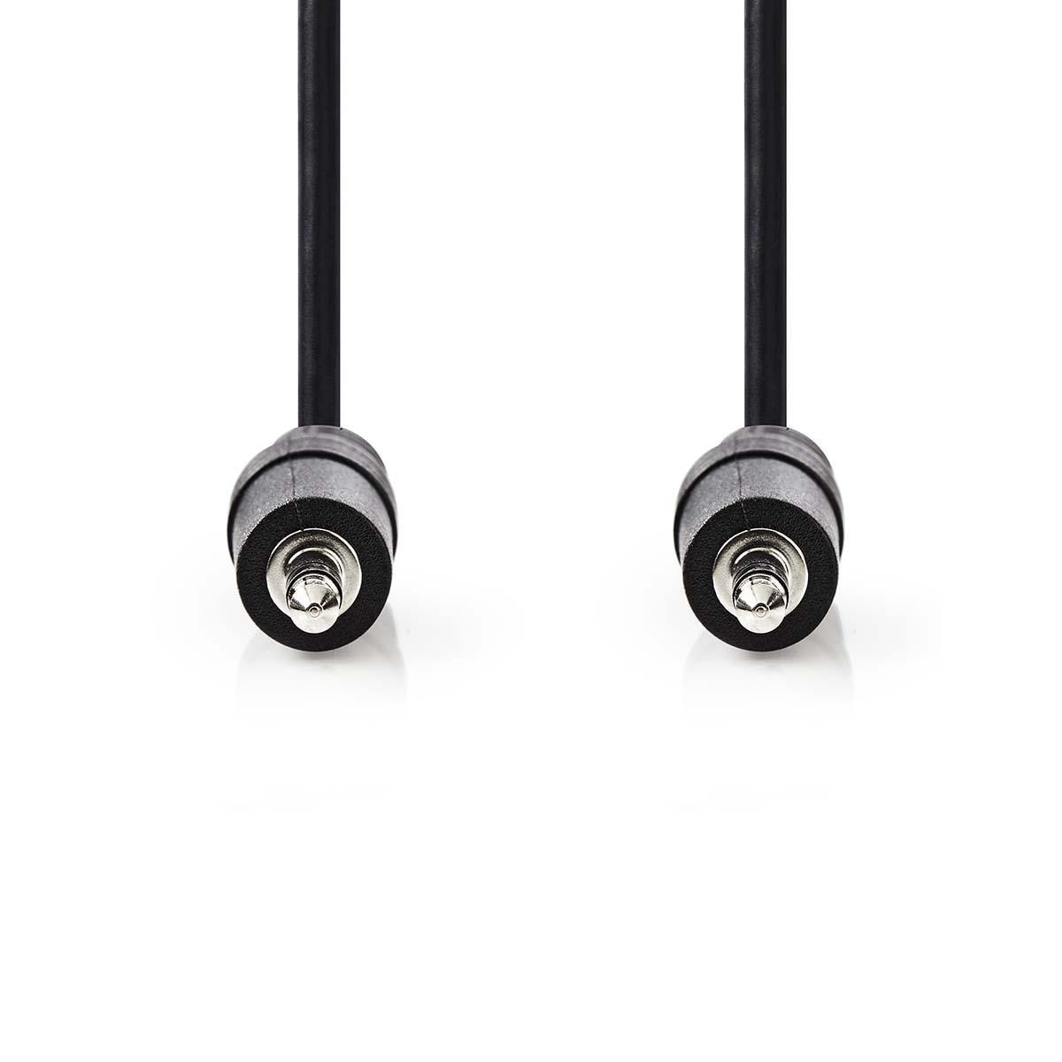Cablu Audio Stereo 3.5mm tata - 3.5mm tata 0.5m negru, Nedis