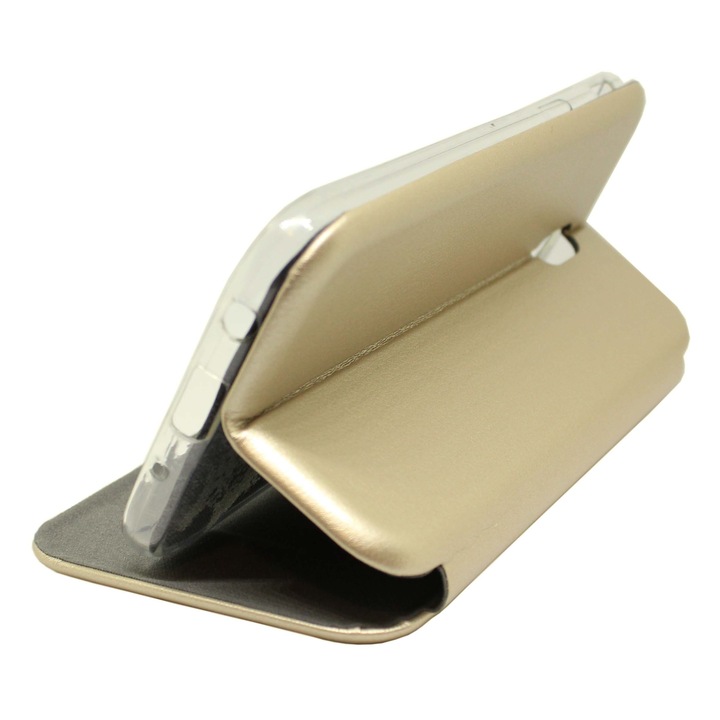 Husa Protectie Toc Flip Cover 360 Grade Samsung Galaxy J5 2017 Auriu