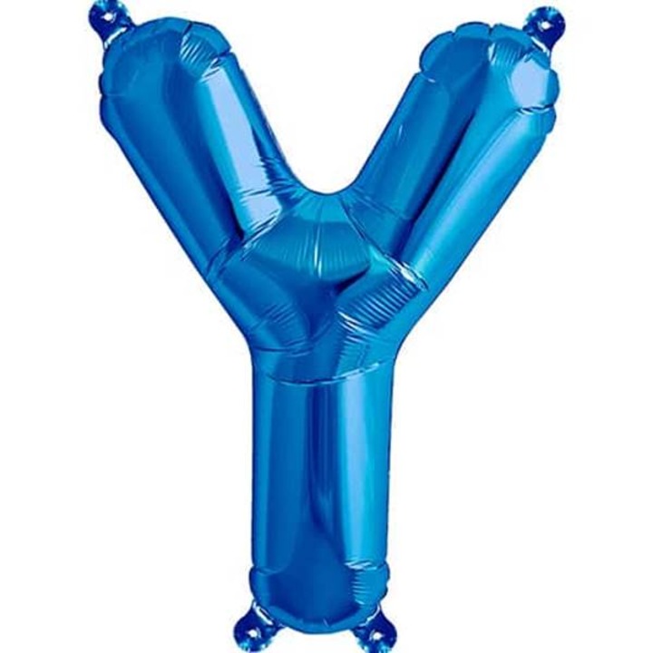 Balon folie litera Y albastru 40cm