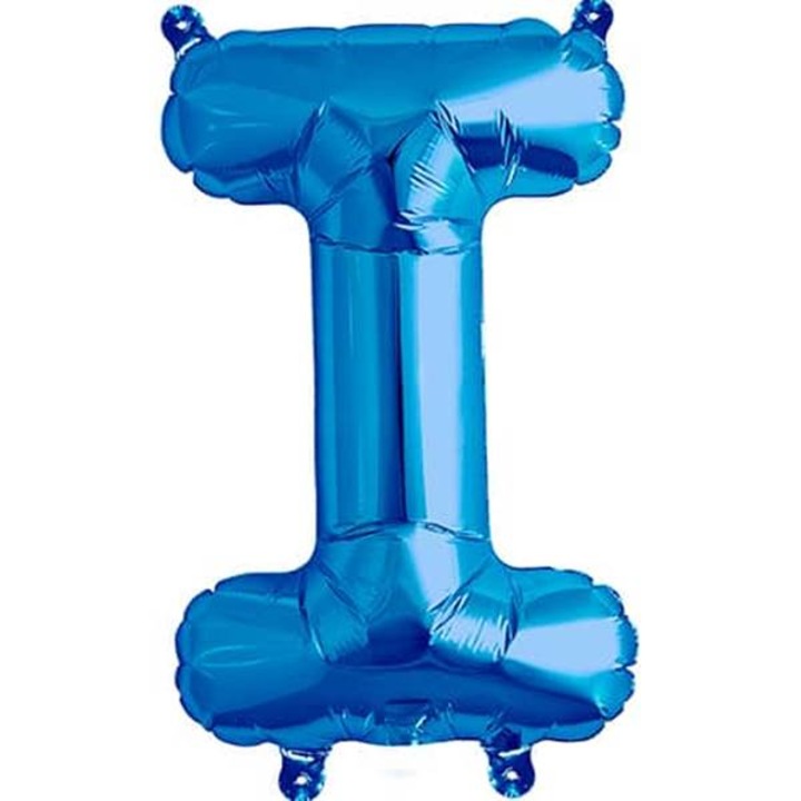 Balon folie litera I albastru 40cm