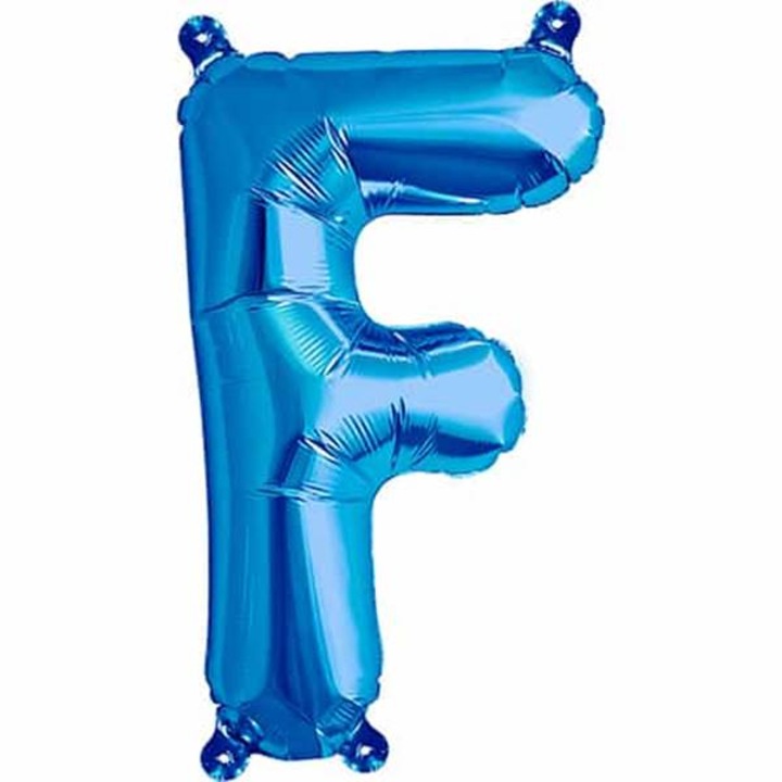 Balon folie litera F albastru 40cm