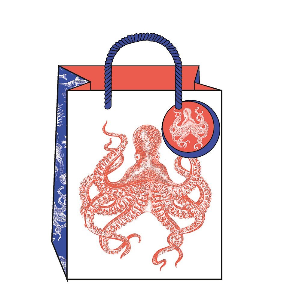 Punga de cadou mica - Into the Blue