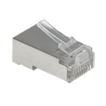 Conector modular ecranat , Assmann , RJ45 8p8c cat. 5e , transparent Conector modular ecranat , Assmann , RJ45 8p8c cat. 5e , transparent