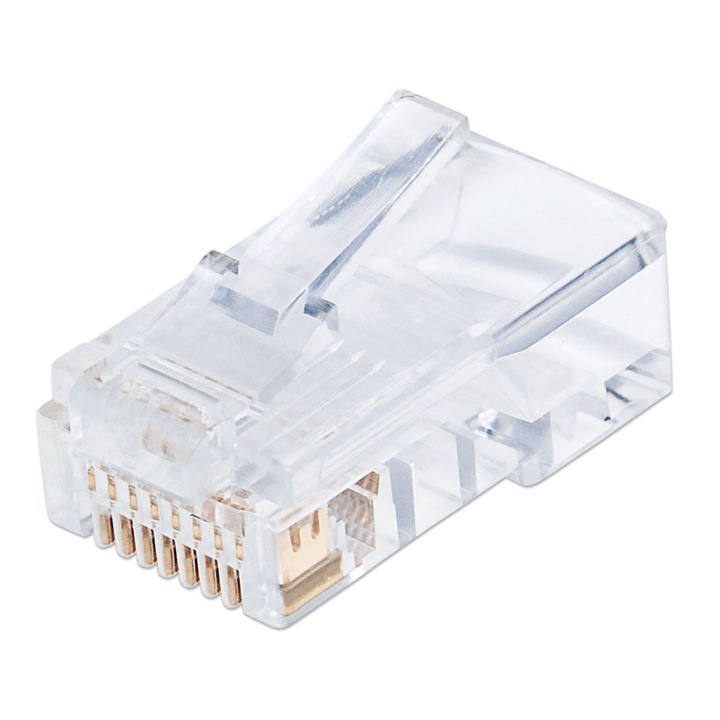 Комплект екранирани модулни конектори, Gembird, LAN RJ45 (8P8C) 30U'', 10 броя