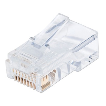 Set de conectori modulari ecranati , Gembird , LAN RJ45 (8P8C) 30U'' , 10 bucati Set de conectori modulari ecranati , Gembird , LAN RJ45 (8P8C) 30U'' , 10 bucati