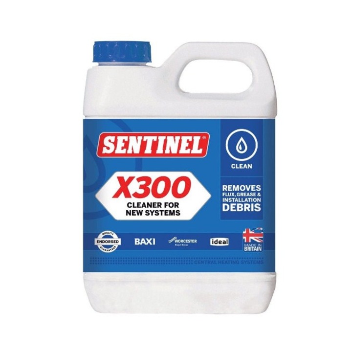 Solutie de curatare a murdariei din instalatii de ulei, resturi din imbinari, pilitura de ulei Sentinel X300