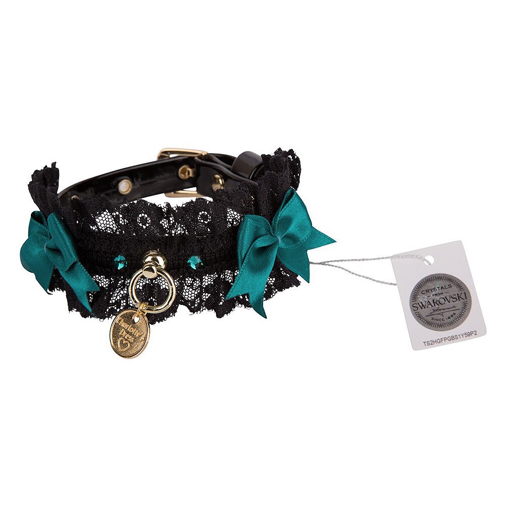 Zgarda Sharon decor dantela, fundite si cristale- F1352