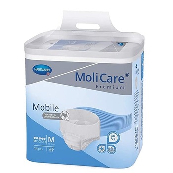 Slip incontinenta, Hartmann, MoliCare Mobile, M 80-120cm, 14 bucati Slip incontinenta, Hartmann, MoliCare Mobile, M 80-120cm, 14 bucati