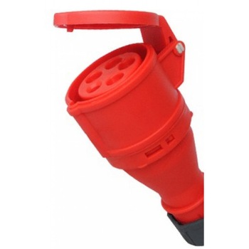 Priza pe Fir,industriala, 32A ,380V,3P+N+E,Raulconstruct,montaj aparent Priza pe Fir,industriala, 32A ,380V,3P+N+E,Raulconstruct,montaj aparent