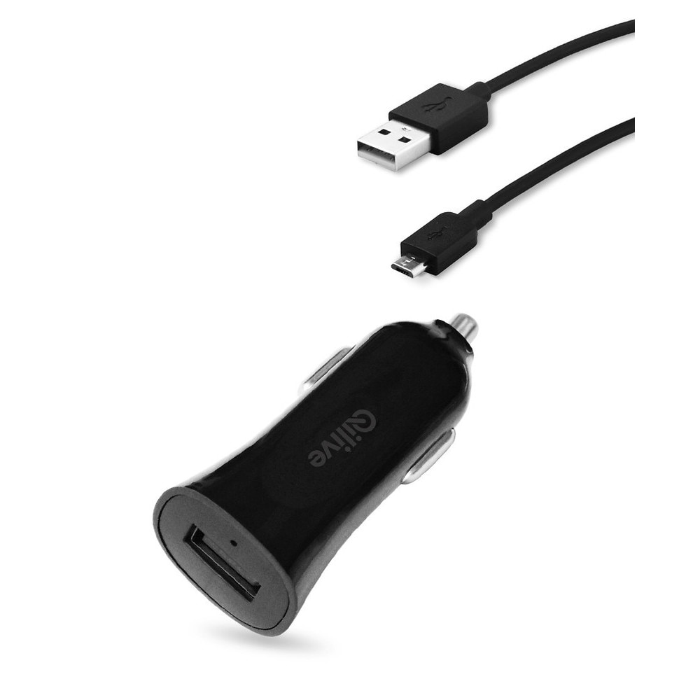 Pachet incarcare EVO Qilive format din incarcator auto si cablu microUSB 1.2m