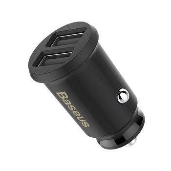 Incarcator Auto Baseus cu Incarcare Rapida 2 x 3.1A , Iluminare LED si Dimensiuni Reduse Incarcator Auto Baseus cu Incarcare Rapida 2 x 3.1A , Iluminare LED si Dimensiuni Reduse