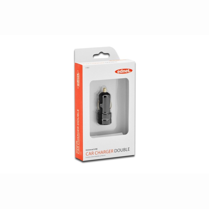 Incarcator auto dual Universal Ednet 31802