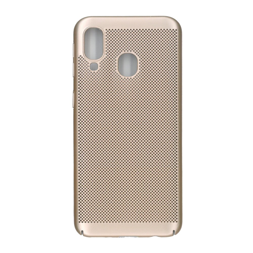 Husa spate cu perforatii pentru Samsung Galaxy A40 - EuroCELL Air Case, Auriu