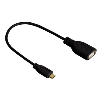 Cablu OTG EVO Hama 15cm cu mufa microUSB Cablu OTG EVO Hama 15cm cu mufa microUSB