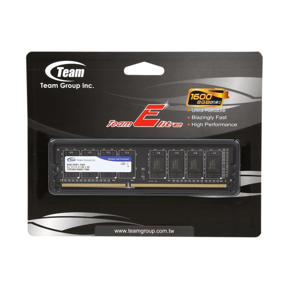 Memorie Team Group Elite DDR3 - 8GB, 1600 mhz, CL11-11-11-28 1.5V