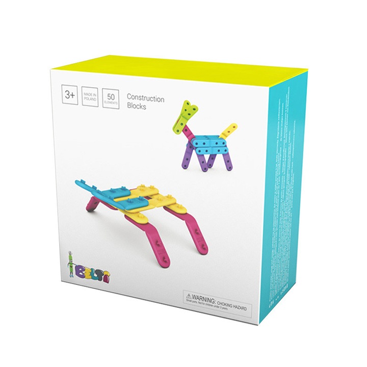 Set constructie creativa, Belti, cu benzi flexibile 50 piese