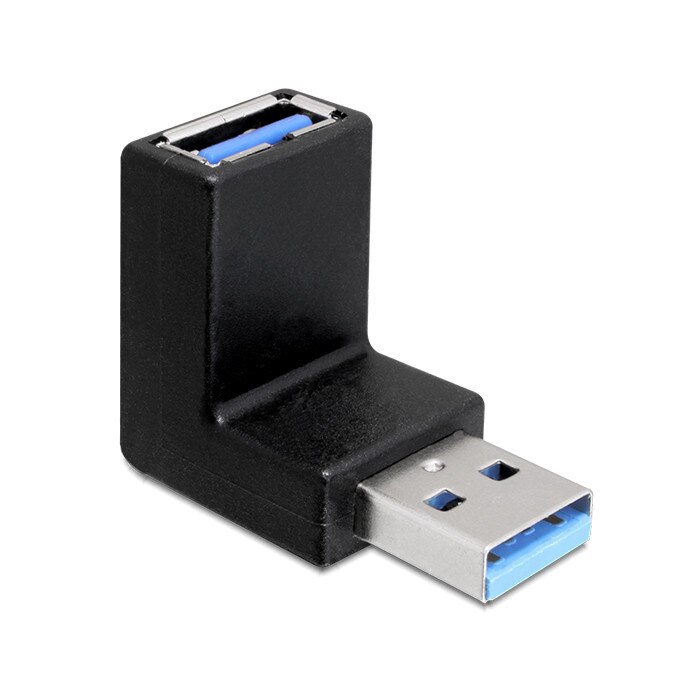 Adaptor USB 3.0 tata-mama in unghi de 90 de grade vertical, Delock - 65339
