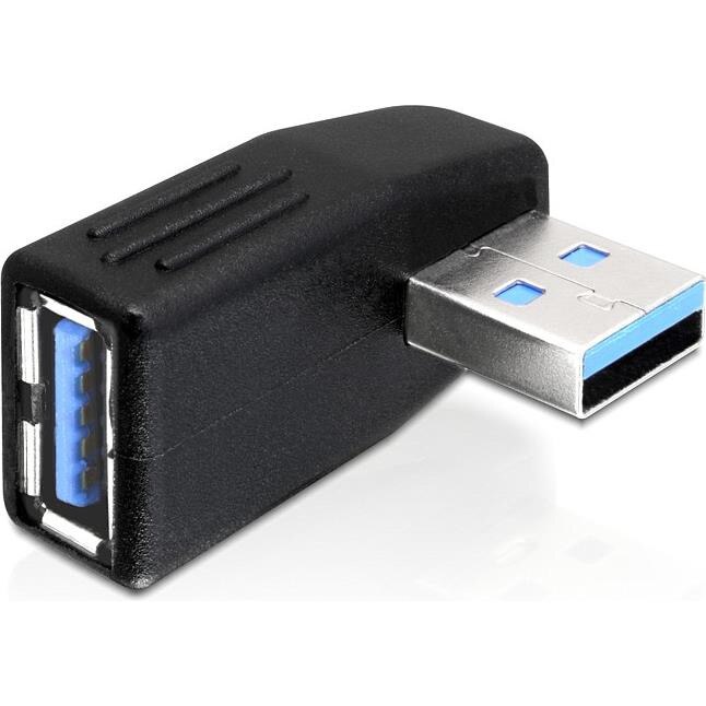 Adaptor USB 3.0 tata-mama in unghi de 270 de grade orizontal, Delock - 65342