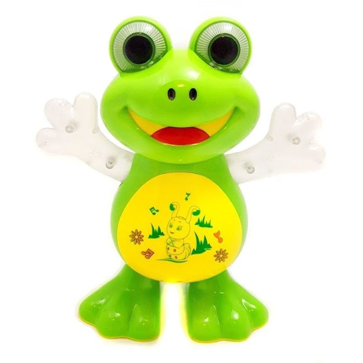 Broscuta cu sunete si lumini, 20 cm