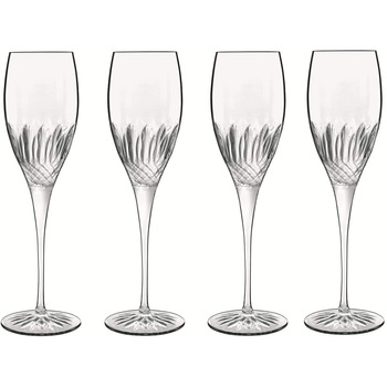 Set 4 pahare sampanie, Diamante, Luigi Bormioli, 207 ml Set 4 pahare sampanie, Diamante, Luigi Bormioli, 207 ml