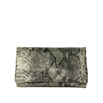 Geanta plic din piele naturala, Dellaconte, Bej cu Negru 8446-00 Geanta plic din piele naturala, Dellaconte, Bej cu Negru 8446-00