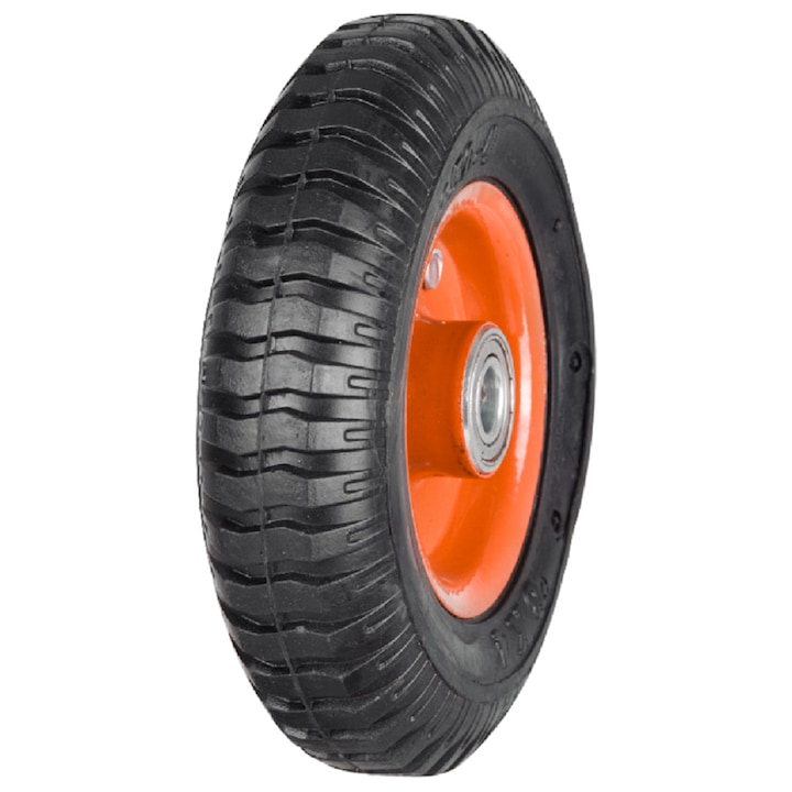 Roata Plina Janta Metalica Carucior de Transport Marfa ETS 160 mm