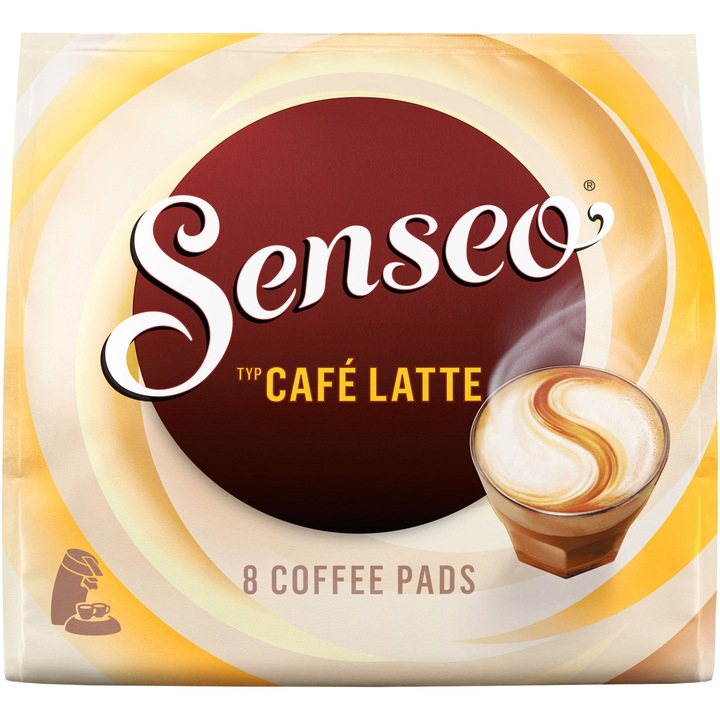 Paduri cafea Senseo Café Latte, 8 paduri, 92 gr.