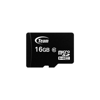 Card de Memorie TEAM micro SDHC, 16GB, Class 10 cu SD Adaptor Card de Memorie TEAM micro SDHC, 16GB, Class 10 cu SD Adaptor