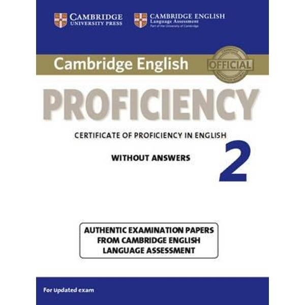 Cambridge English Proficiency 2 Student's Book Without Answe