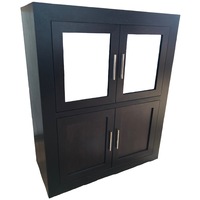 Mobilier living, Bufet Vitrina 4 usi Millenium, CESIMEX, 870x400x1020, Wenge