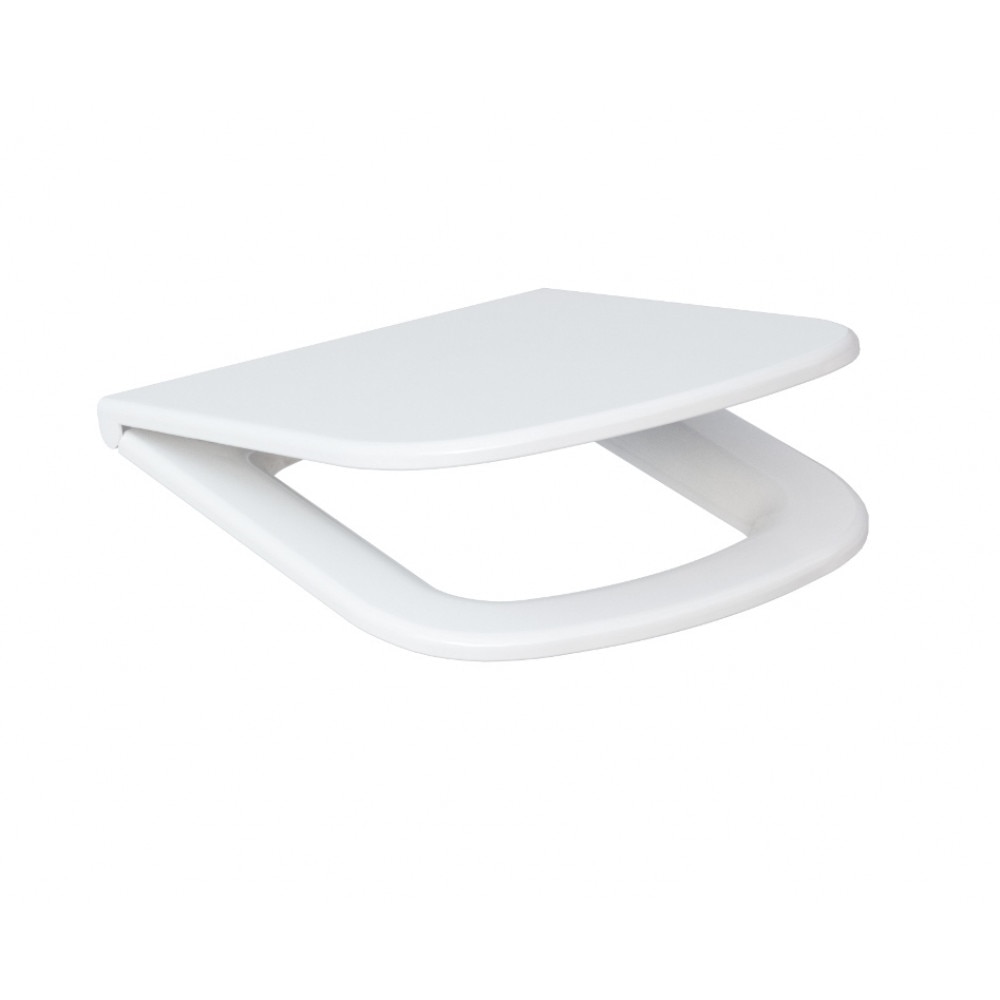 Capac WC Colour Cersanit Duroplast alb cu cadere lenta si demontare rapida