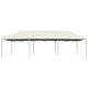 Cort de petrecere pliabil vidaXL, crem, 3 x 9 m, 38.1 kg