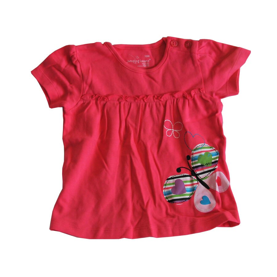 Tricou cu maneca scurta, Jumping Beans, 12 luni, roz