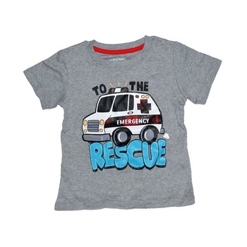 Tricou cu maneca scurta, Jumping Beans, 2 ani, gri cu salvare Tricou cu maneca scurta, Jumping Beans, 2 ani, gri cu salvare