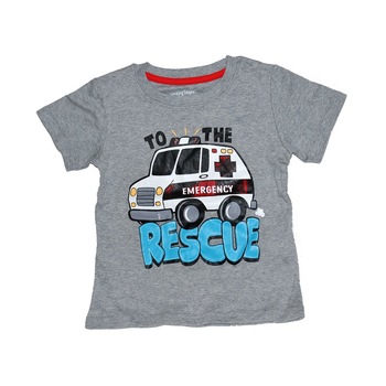 Tricou cu maneca scurta, Jumping Beans, 18 luni, gri cu salvare Tricou cu maneca scurta, Jumping Beans, 18 luni, gri cu salvare