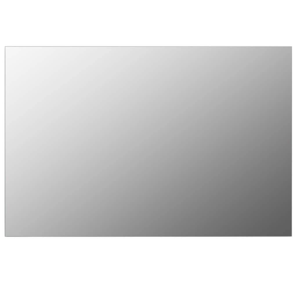 Oglinda de perete, vidaXL, 60 x 40 cm, Argintiu