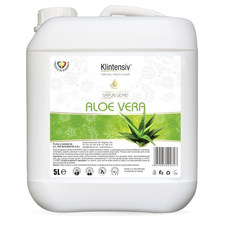 Течен сапун Klintensiv Алое Вера 5л