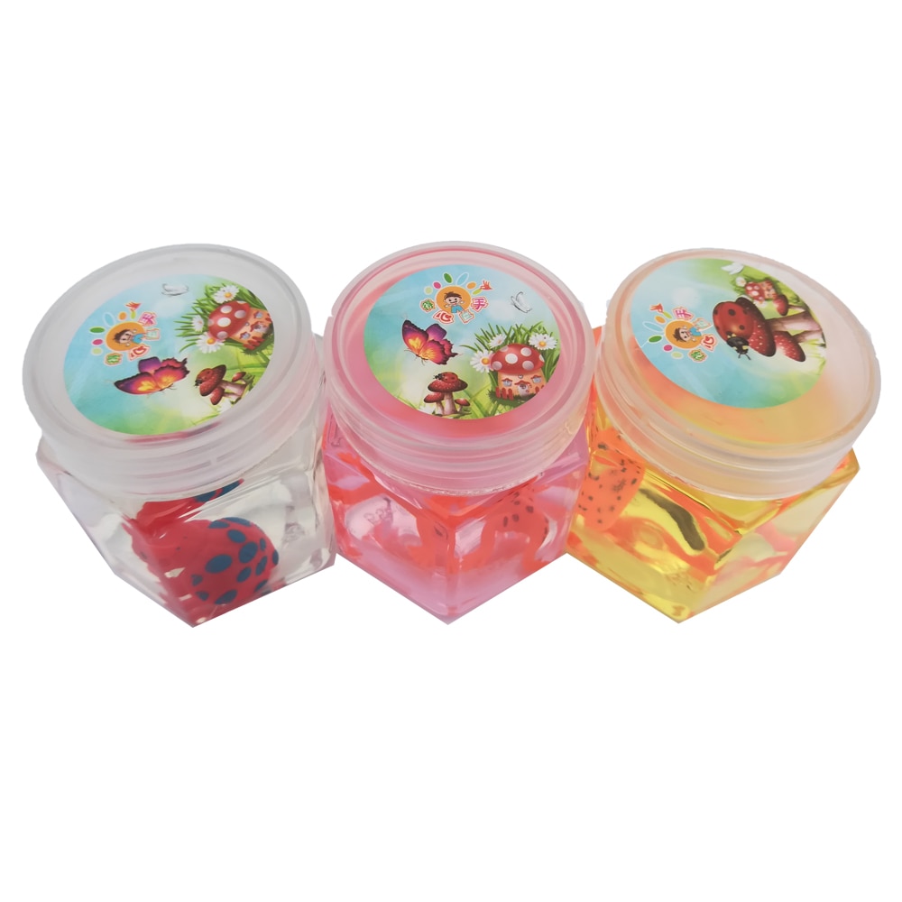 Gelatina SLIME cu insecta, set de 3 bucati